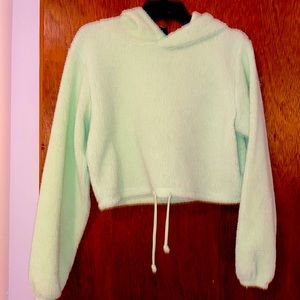 Lime green target hoodie (medium)